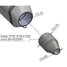 LEO VINCE VÝFUK LV-12 TLMIČ UNIVERZÁLNY KIT INOX BLACK EDITION